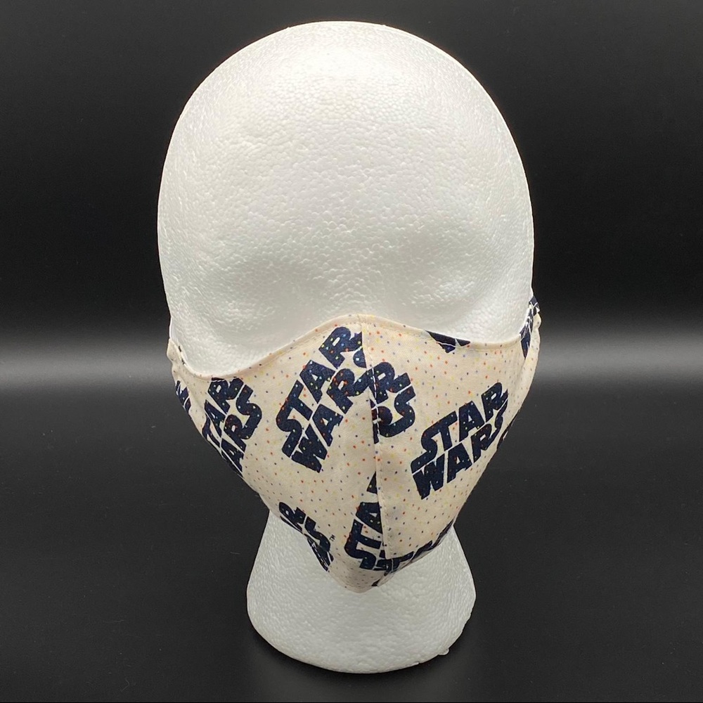 STAR WARS (beige) Fitted Cloth Face Mask ➕Filter - Picture 2 of 5